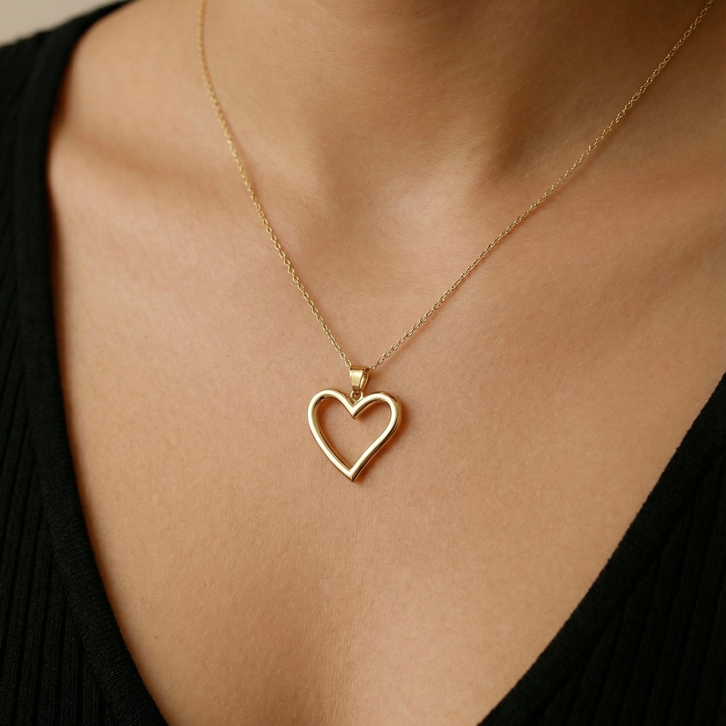 Dije Corazón Sil Oro 14k