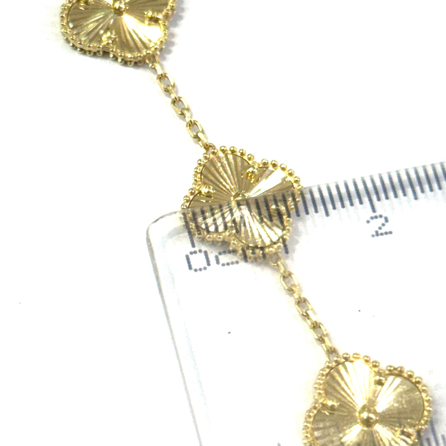 Pulsera trébol G Oro 14K