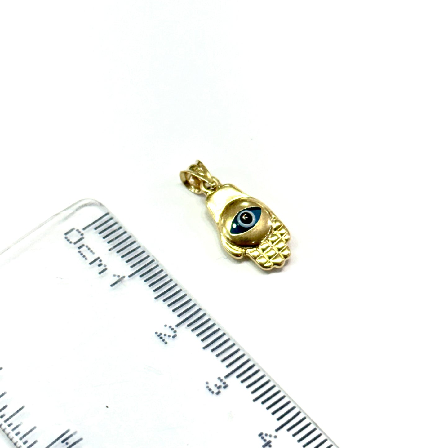 Dije Mano ojo turc Oro 14k