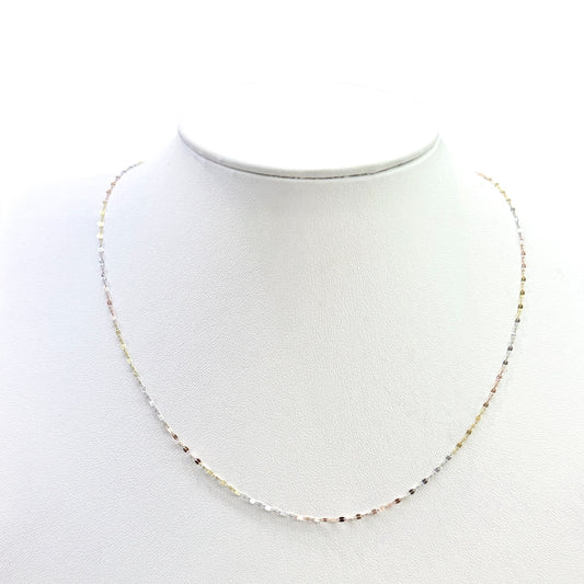 Cadena Granito de Café Oro Florentino 14k