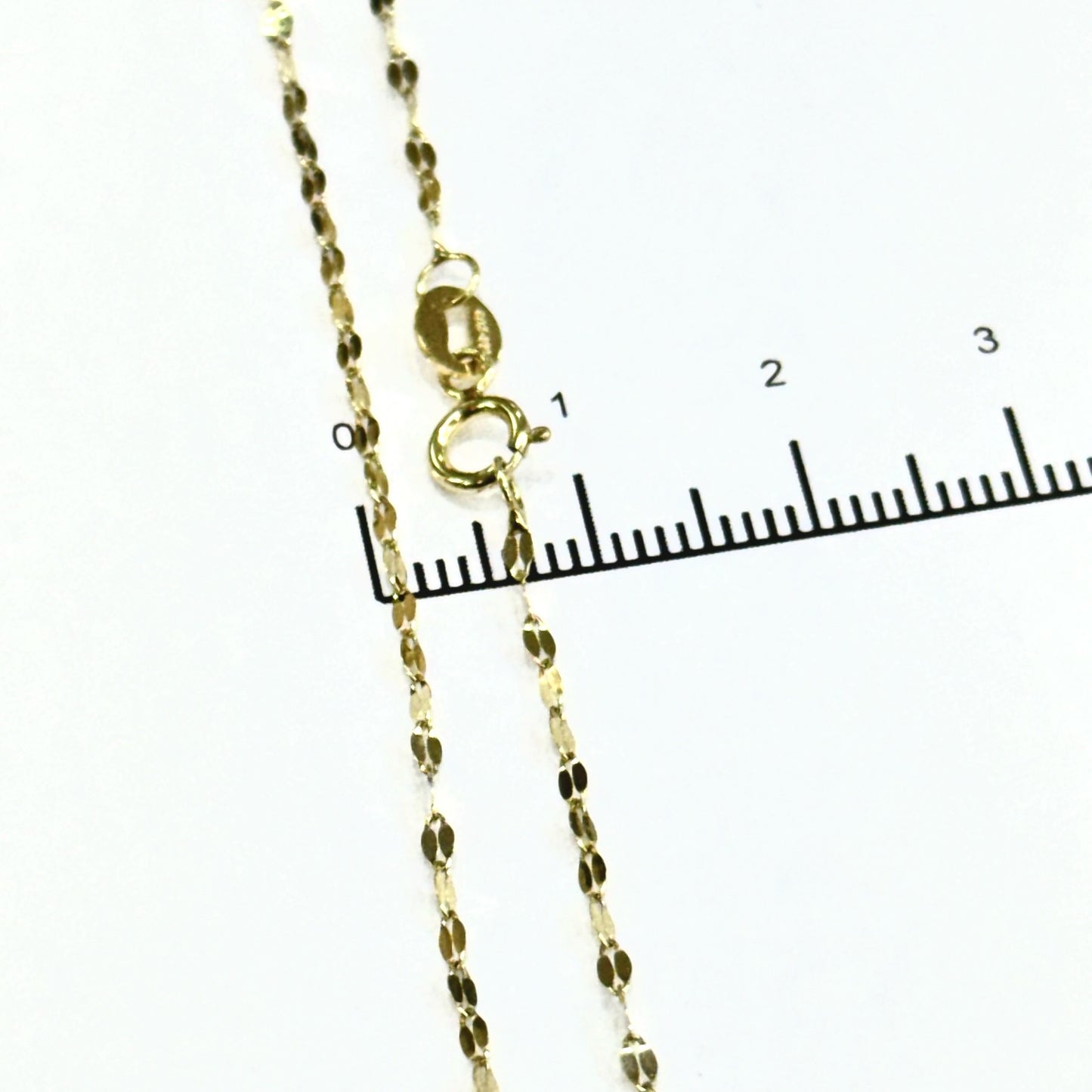 Cadena Granito de Café Oro Amarillo 14k