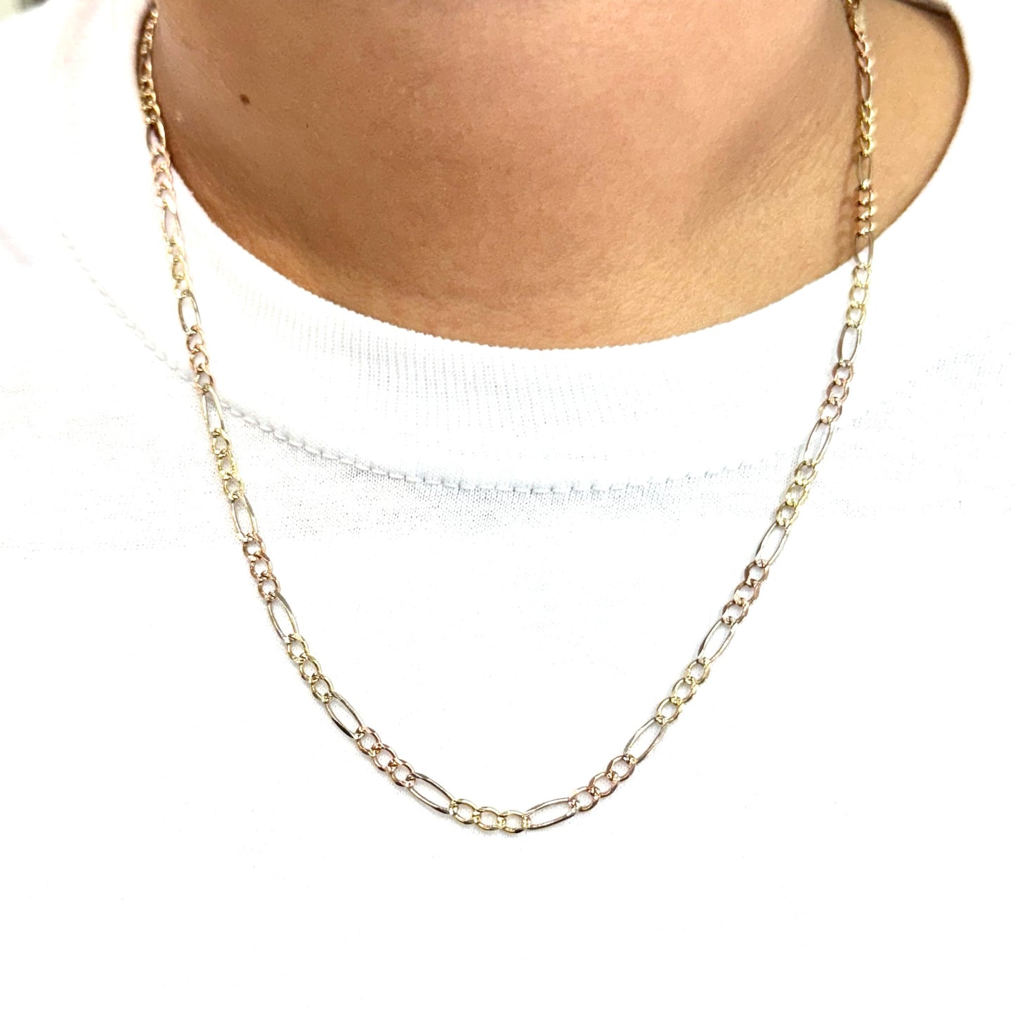 Cadena 3x1 Oro Sólido Florentino 10 k