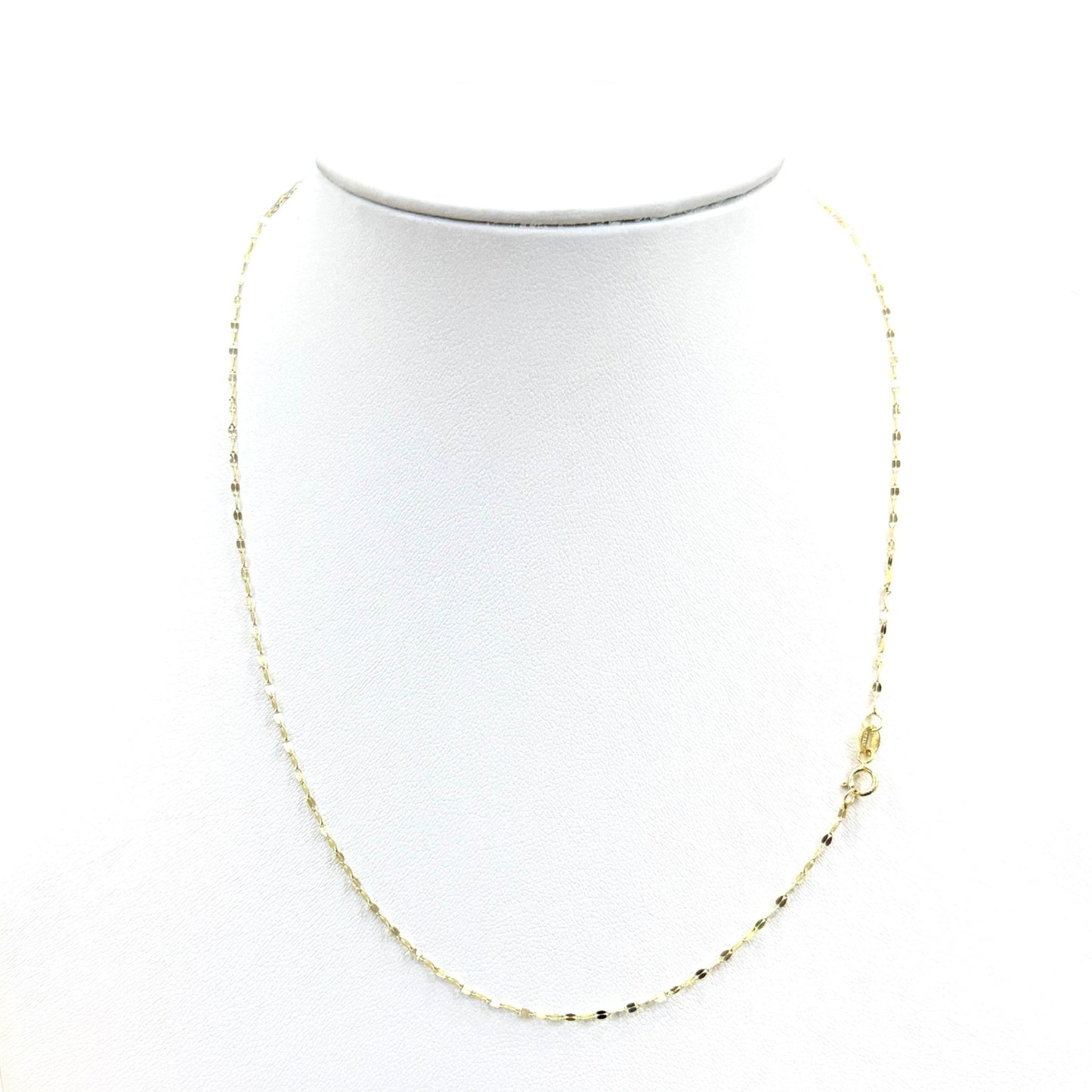 Cadena Granito de Café Oro Amarillo 14k