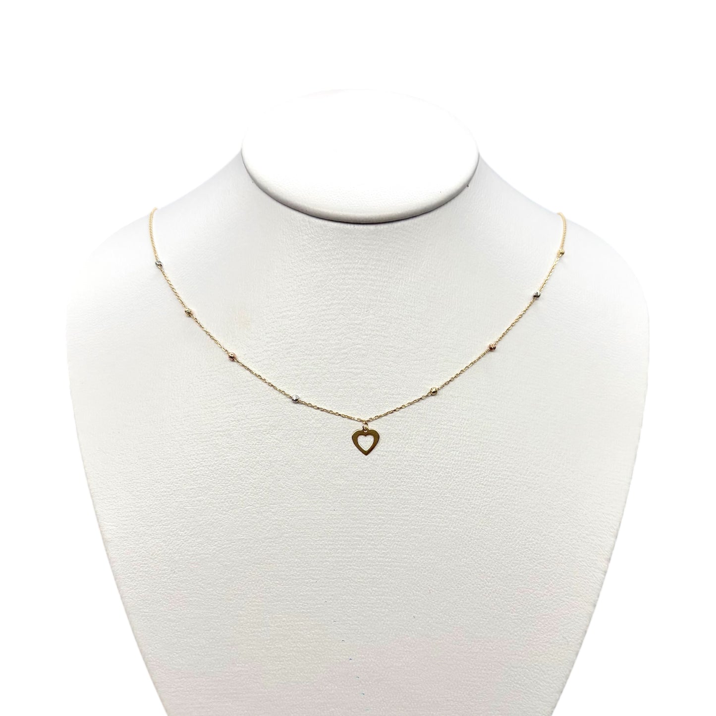 Gargantilla Corazón Sutil 14 k