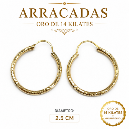 Arracada Oro 14k