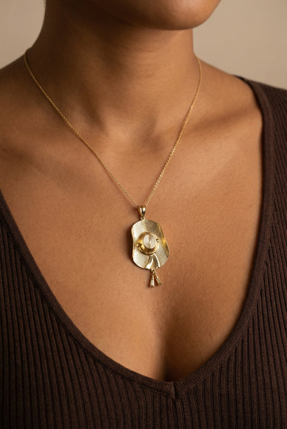 Sombrero Mexicano Grande Oro 14k