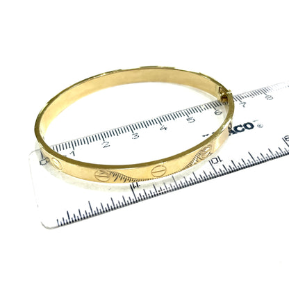 Aro Tornillo Oro 14k