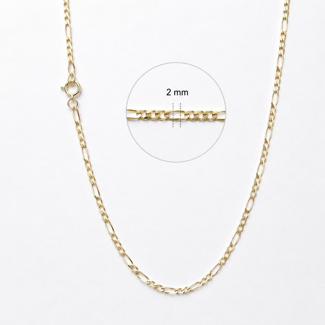 Cadena 3x1 Oro 14k