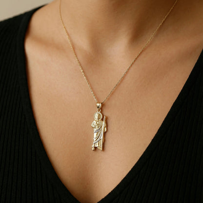 San Judas 1 vista Oro 14k