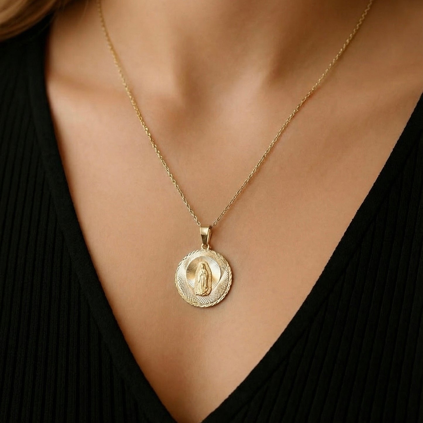 Dije V. Guadalupe Oro 14k