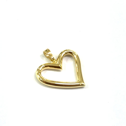 Dije Corazón Sil Oro 14k