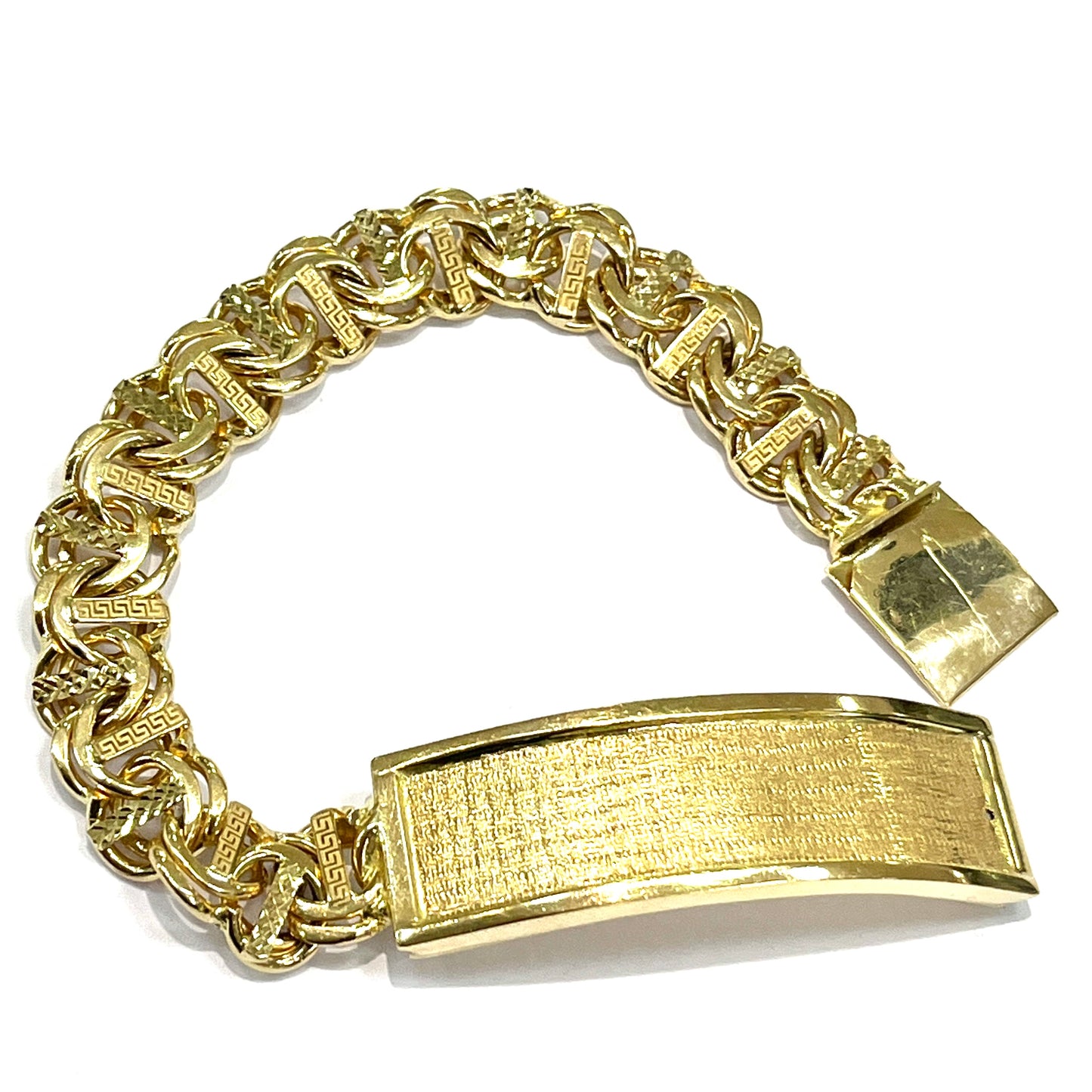 Esclava Tejido Grecas Oro 14K