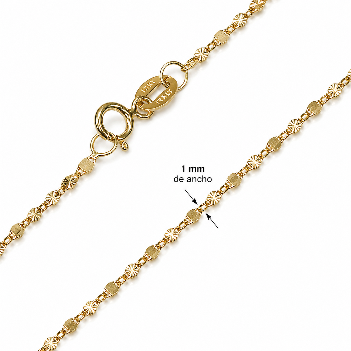 Cadena Valentino oro 14k