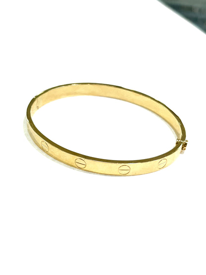 Aro Tornillo Oro 14k