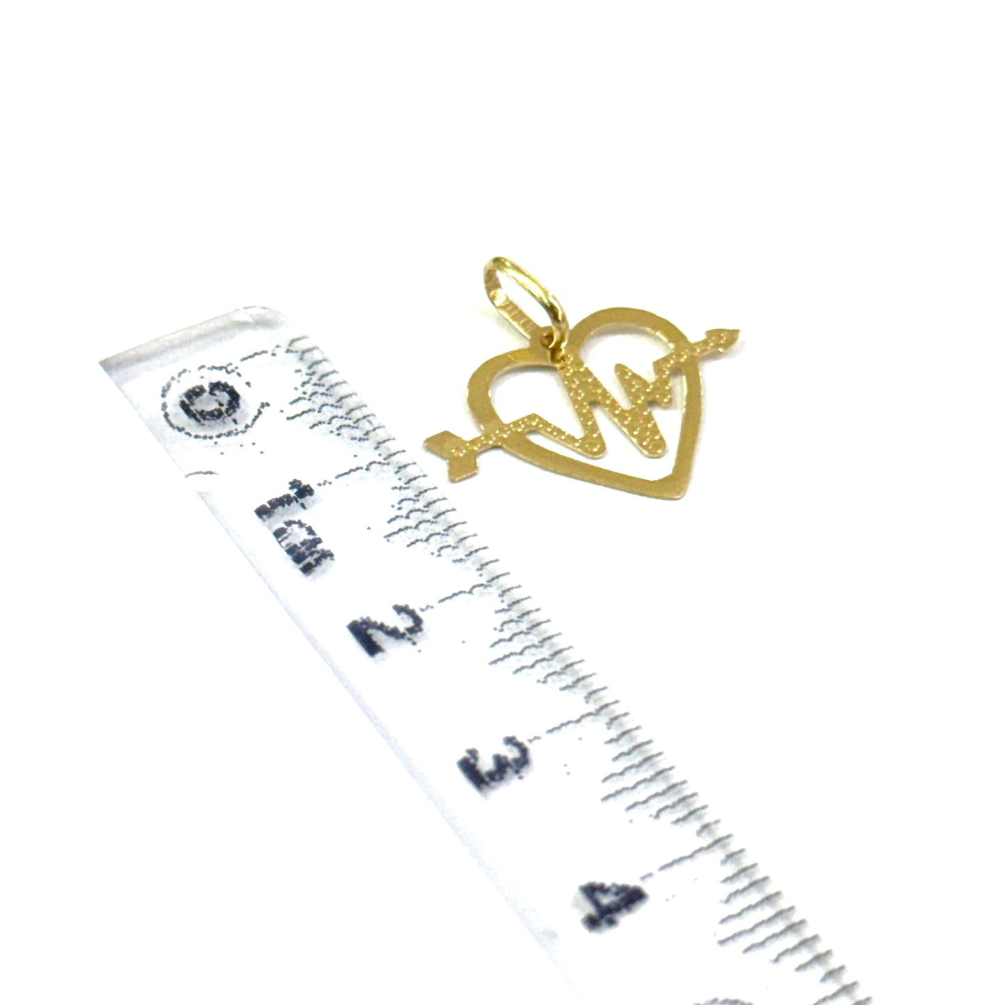 Dije Corazón electro Oro 14k