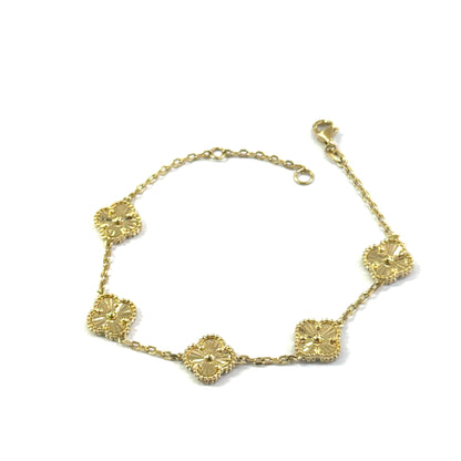 Pulsera Trébol GB Oro 14K