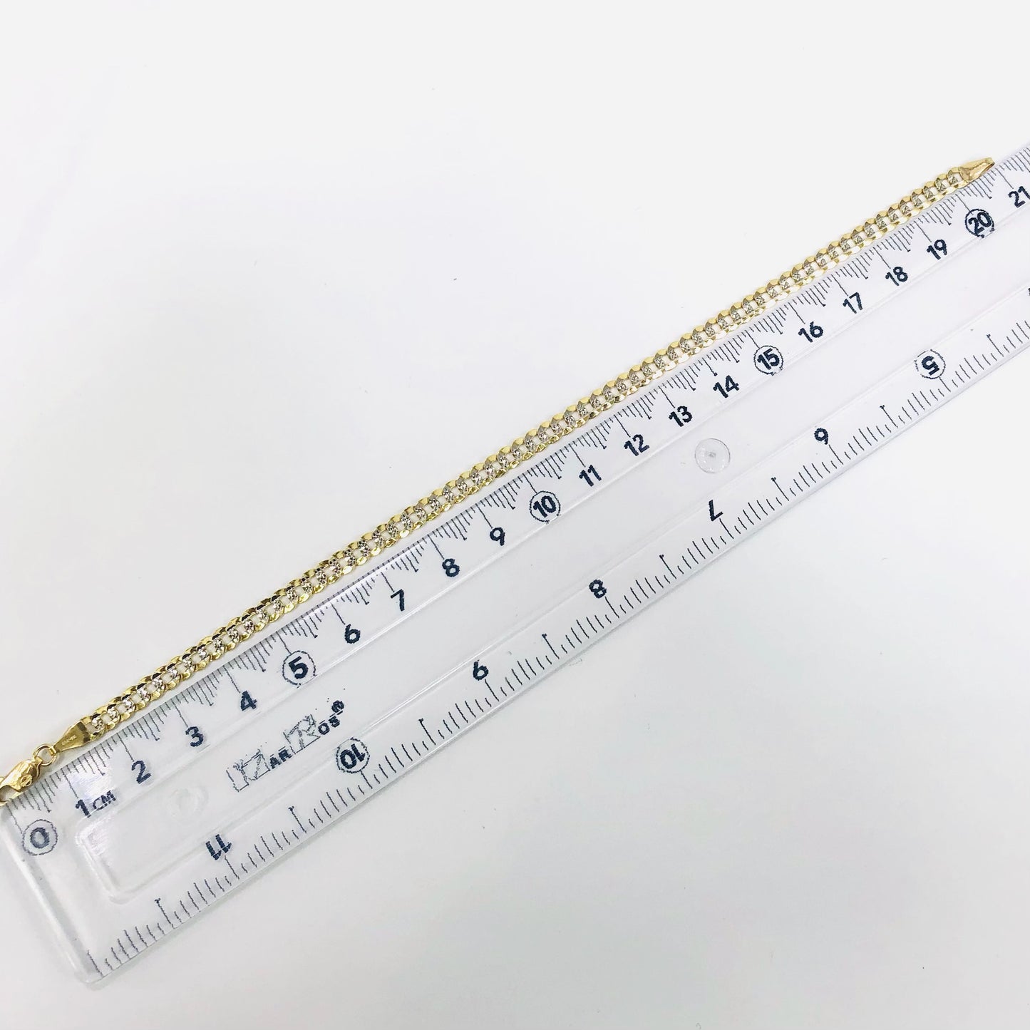 Pulsera Cubana Sólida Oro 14 k