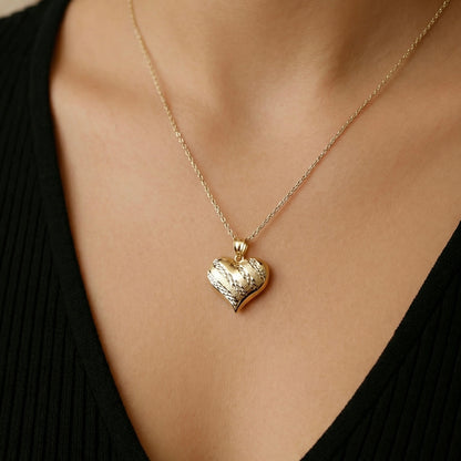 Corazón G aglobado Oro 14k