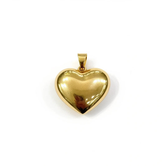 Dije Corazón liso Oro 14k