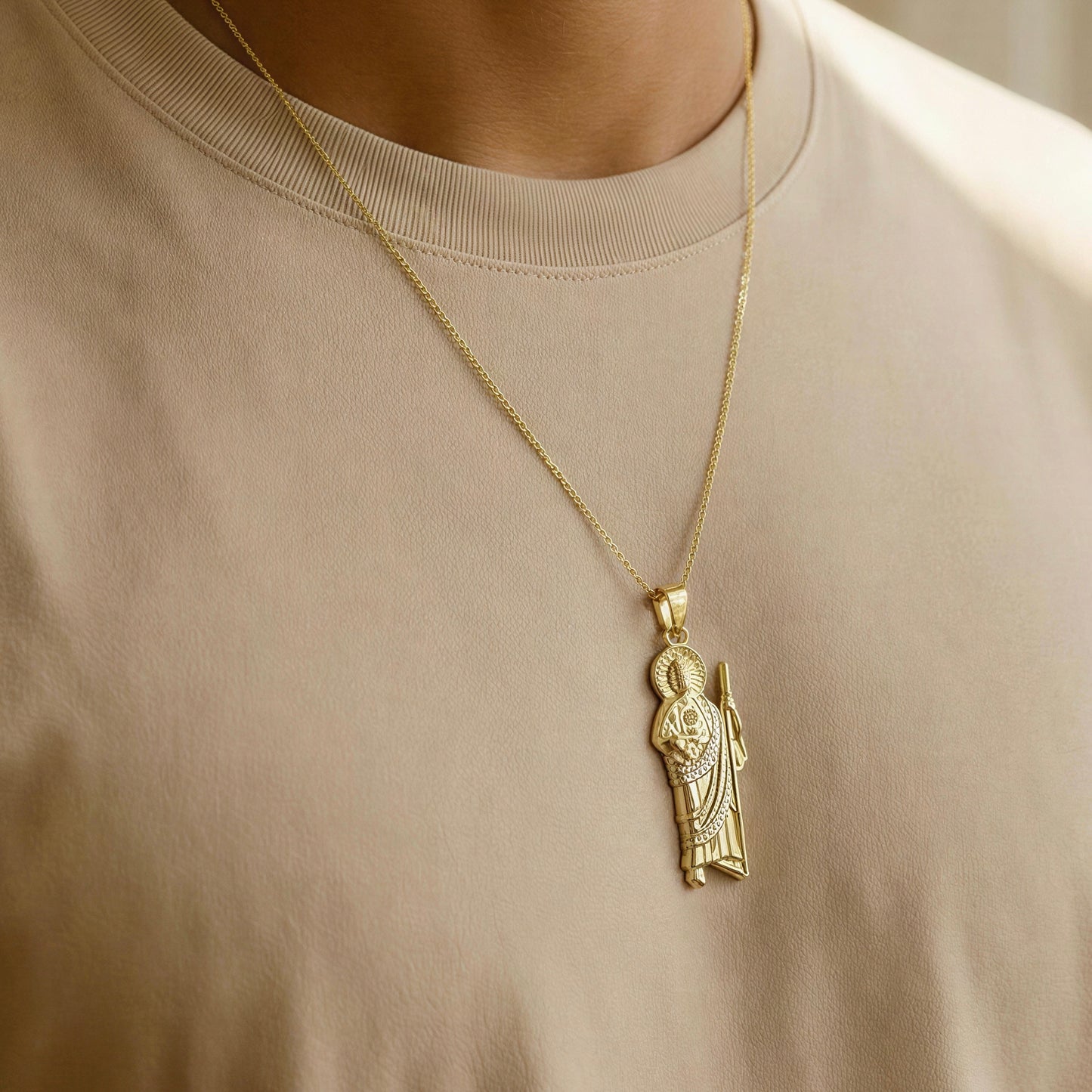 San Judas 1 vista Oro 14k