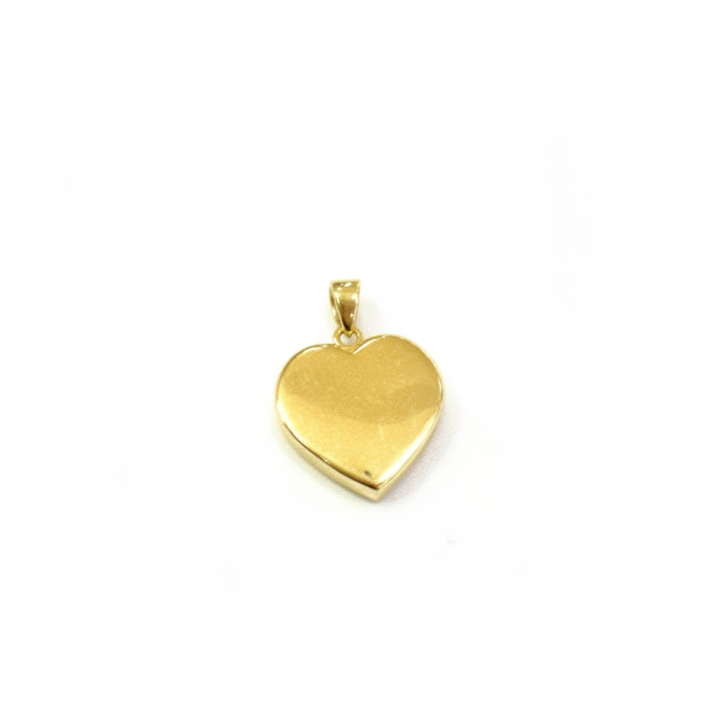 Dije Corazón liso Oro 14k