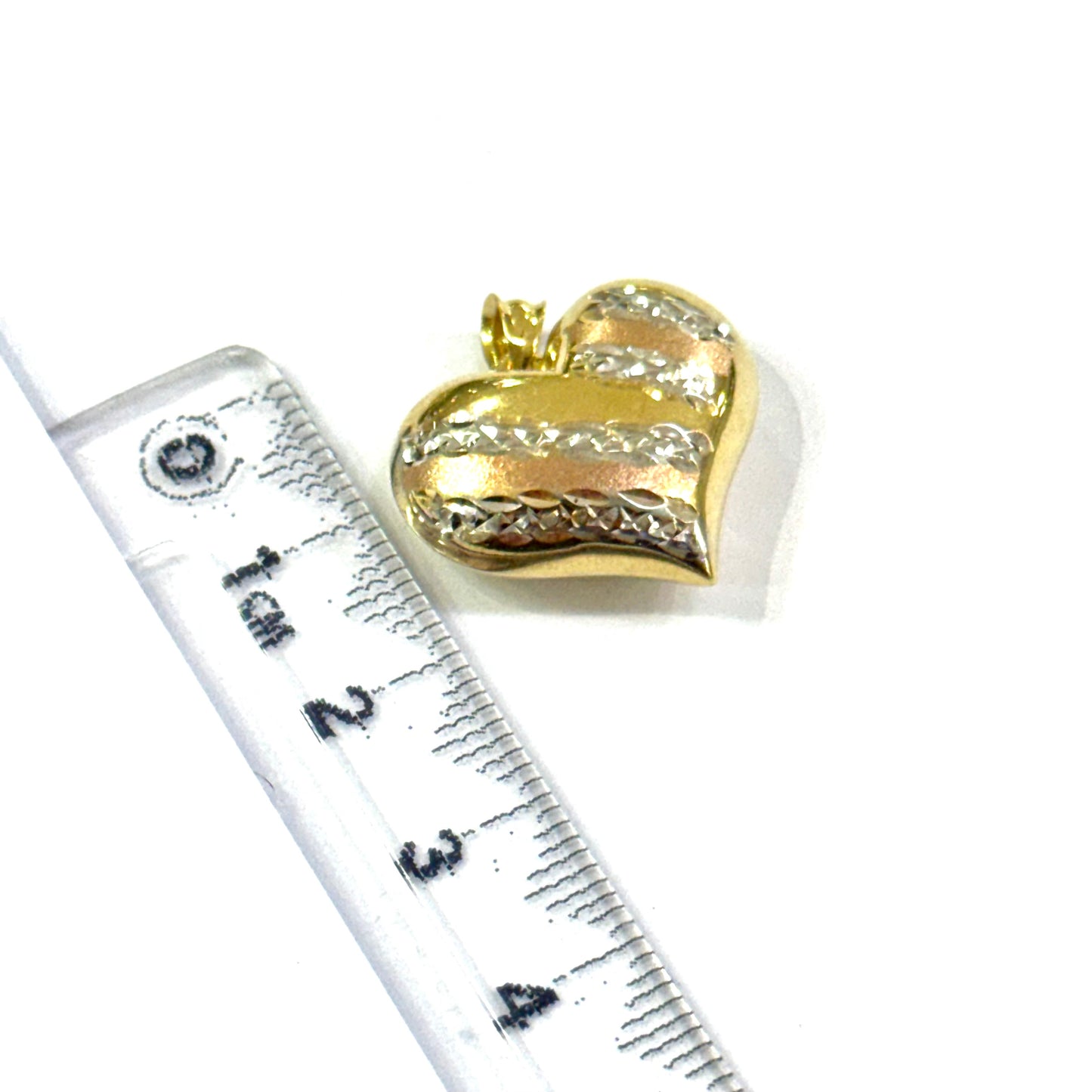 Corazón G aglobado Oro 14k