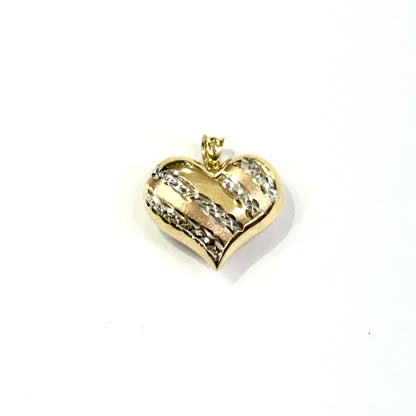 Corazón G aglobado Oro 14k
