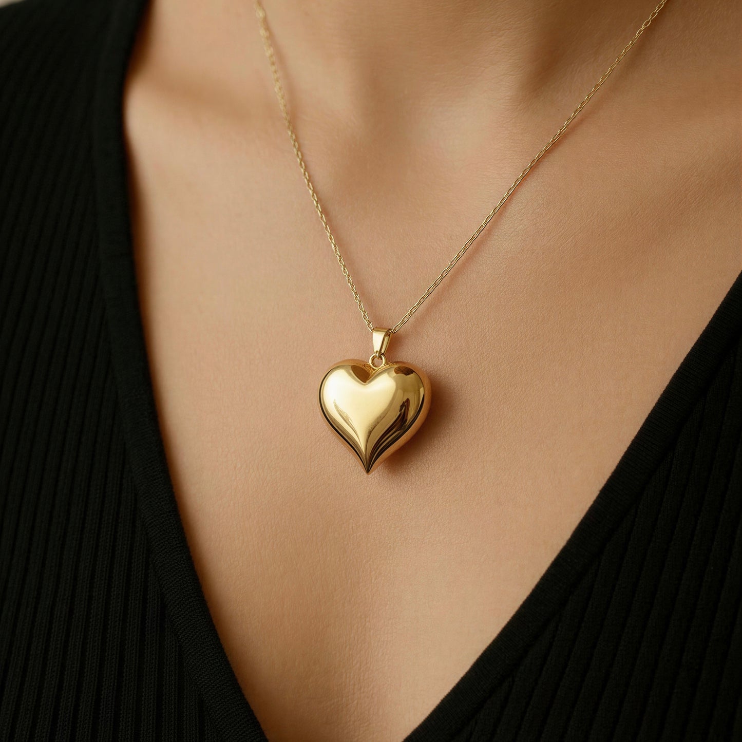 Dije Corazón Fancy Oro 14k