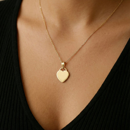 Dije Corazón cerrado Oro 14k