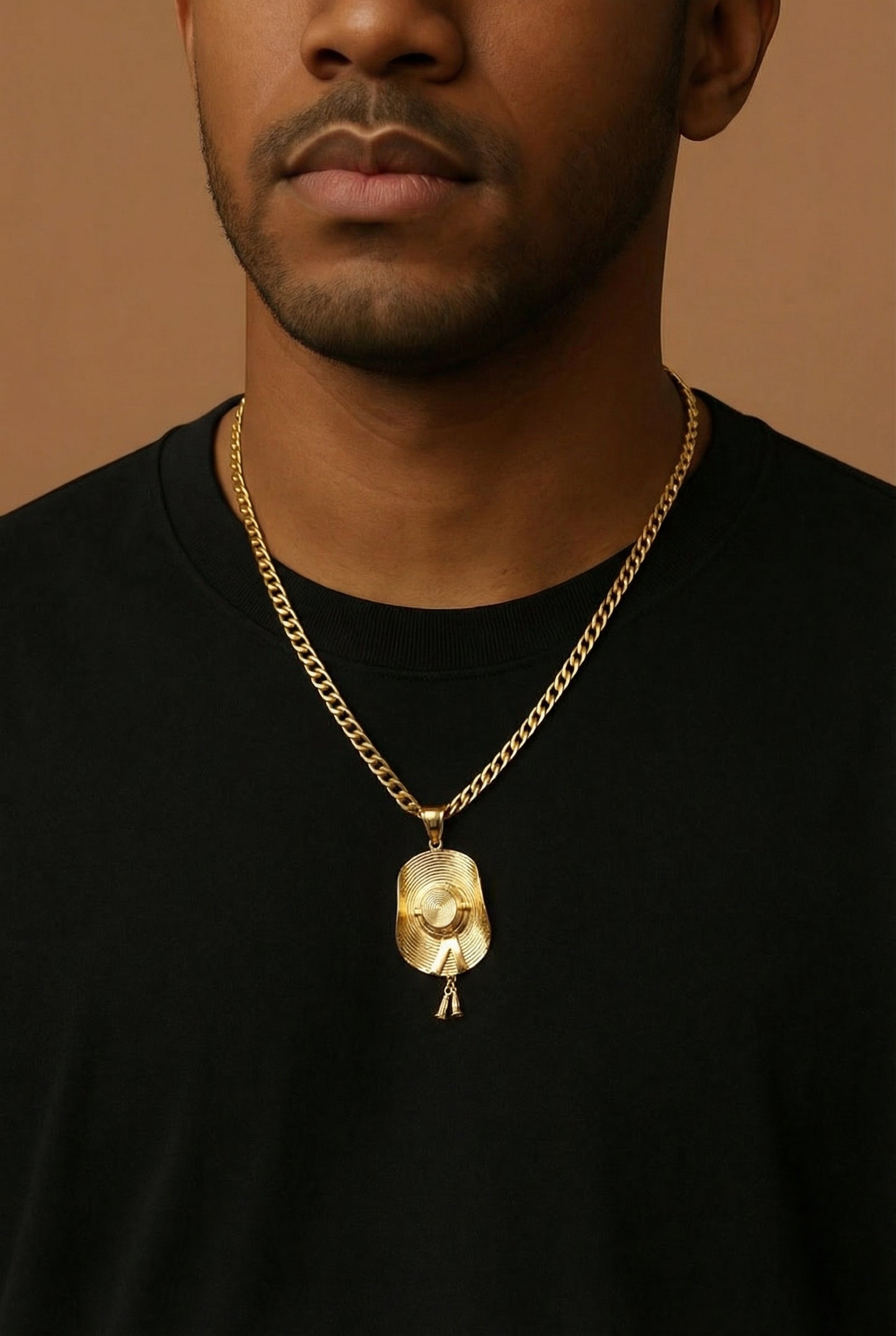 Sombrero Mexicano Grande Oro 14k