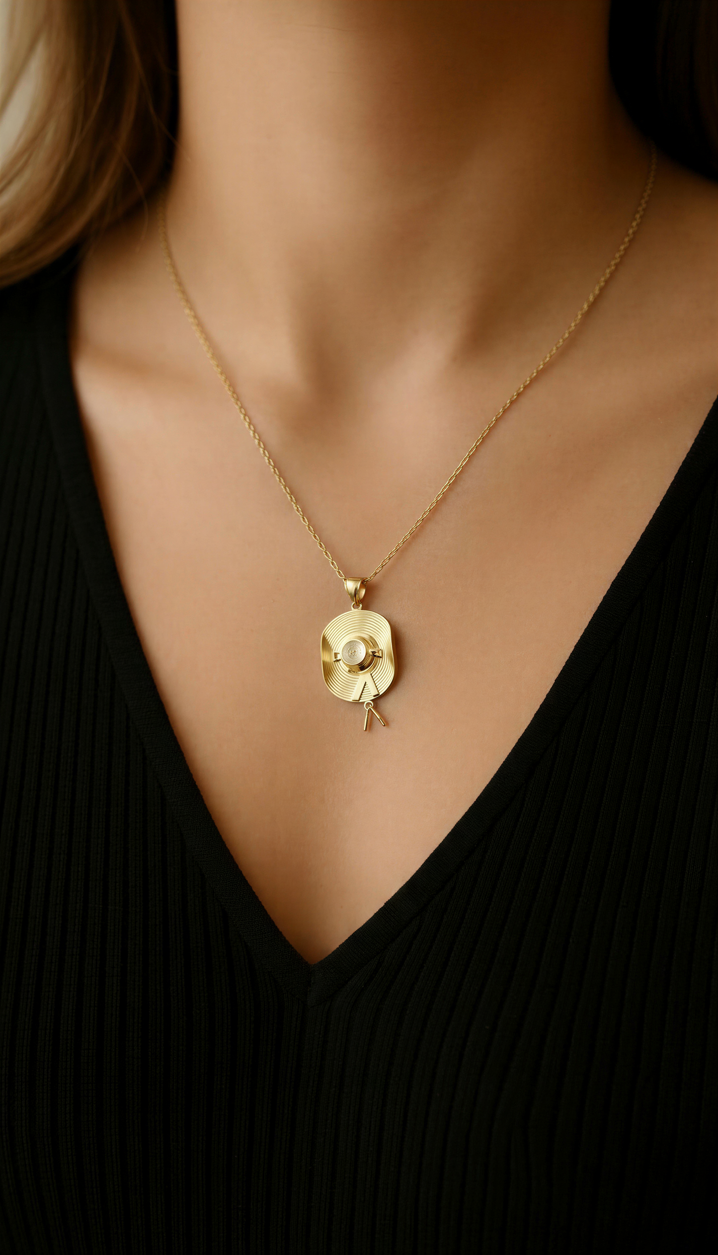 Sombrero Mexicano mediano Oro 14k