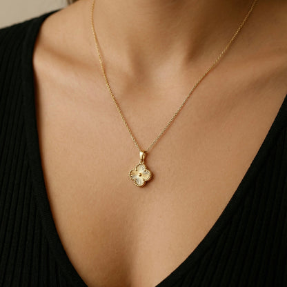 Dije Trébol Mini Oro 14K