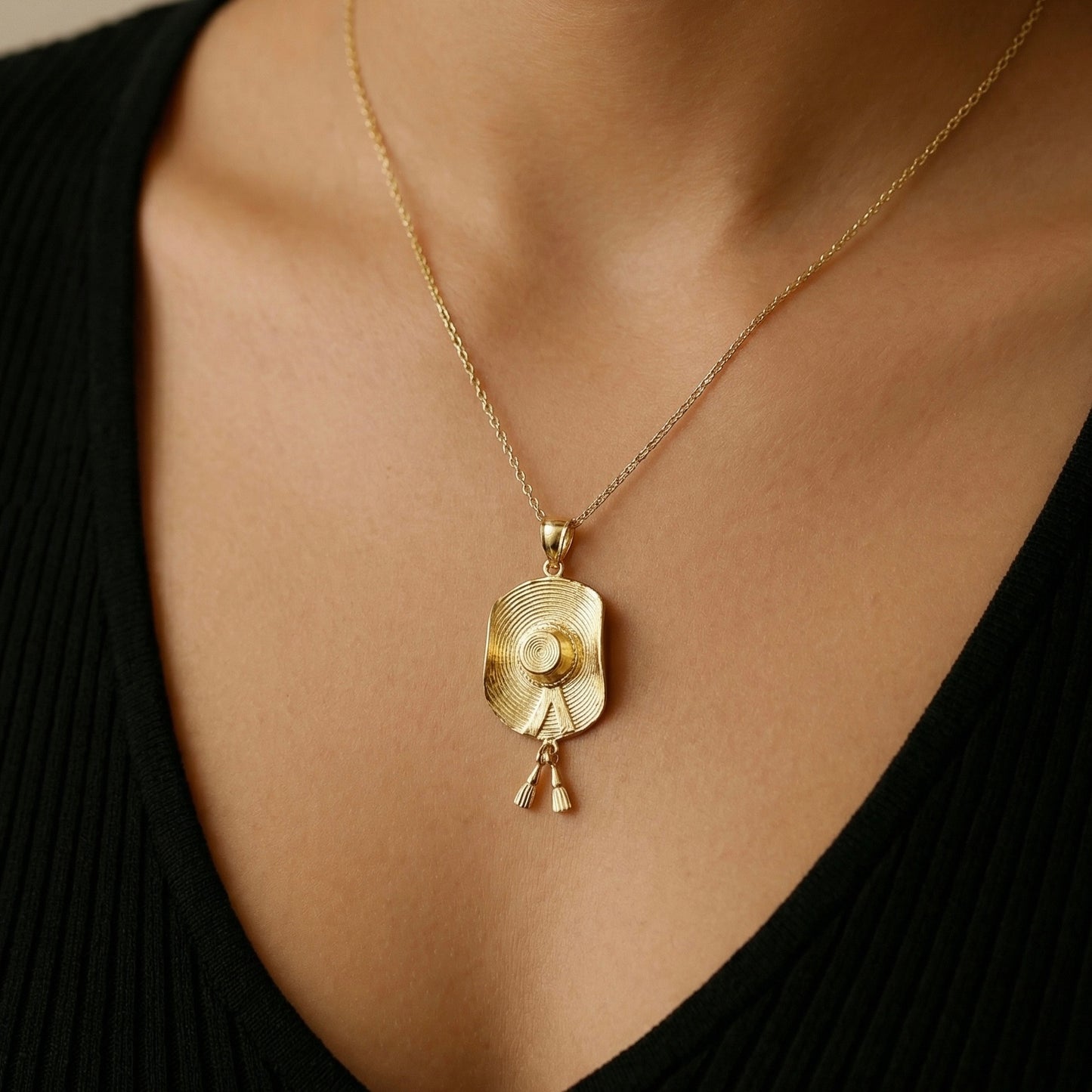 Sombrero Mexicano chico Oro 14k