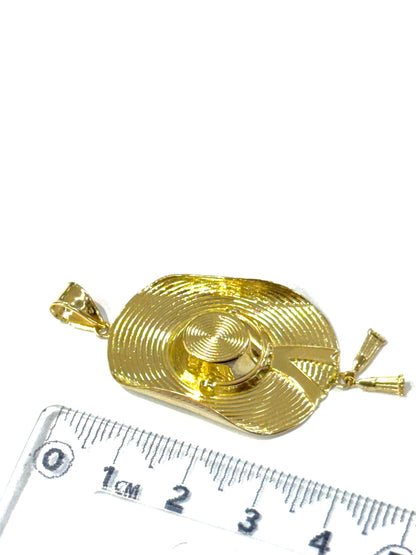 Sombrero Mexicano Grande Oro 14k