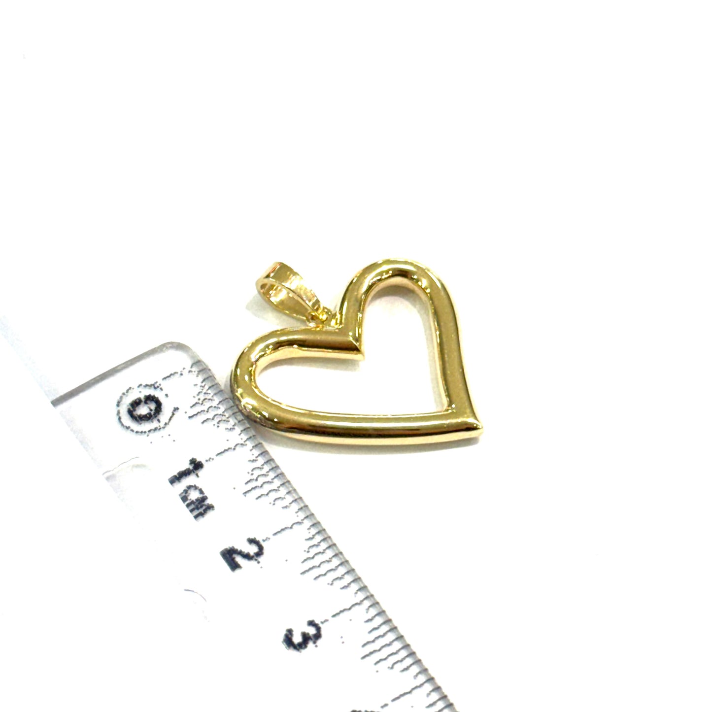 Dije Corazón Sil Oro 14k