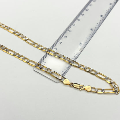 Cadena 3 x 1 tipo Cartier Sólida Oro 14k