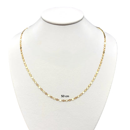 Cadena Espejo Sólida Oro 14k