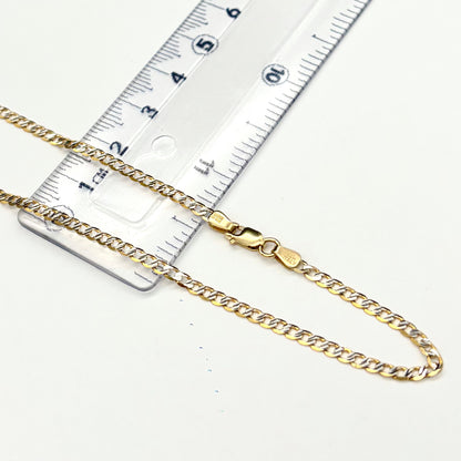 Cadena Cubana A. Sólida Oro 14k