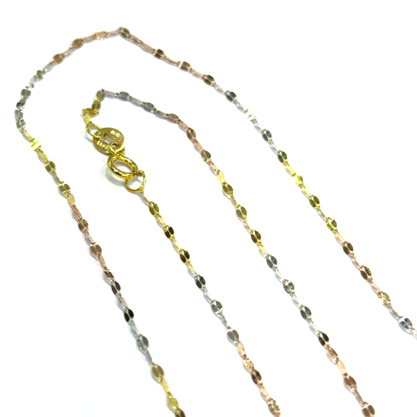 Cadena Granito de Café Oro Florentino 14k