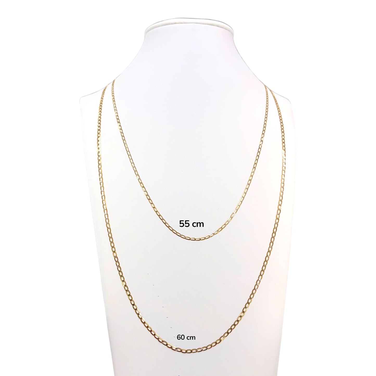 Cadena Inglesa Delgada Sólida Oro 14k