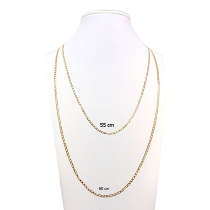 Cadena Inglesa Delgada Sólida Oro 14k
