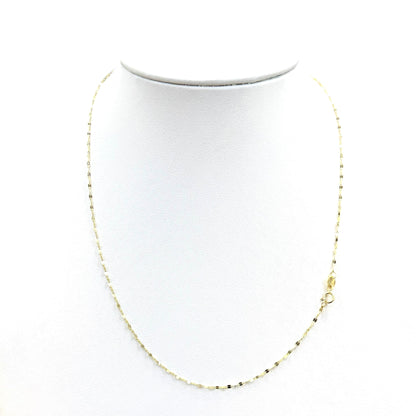 Cadena Granito de Café Oro Amarillo 14k