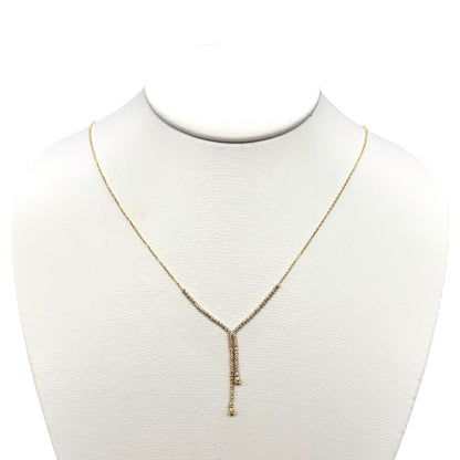 Gargantilla Gota Dorada Oro 14 k