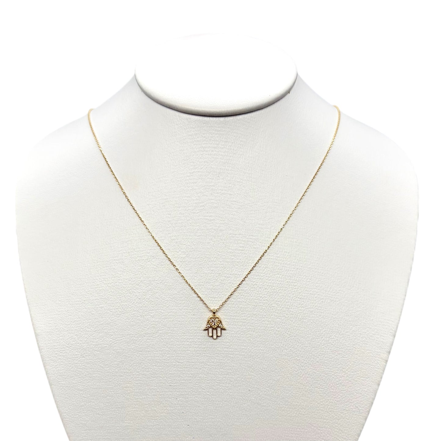 Gargantilla  Mano de Fátima Protectora 14 k