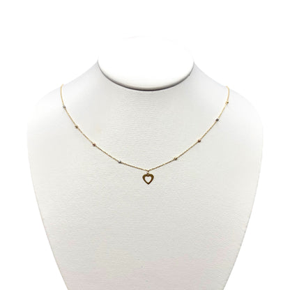Gargantilla Corazón Sutil 14 k