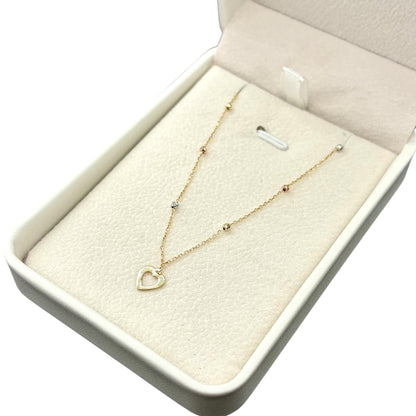 Gargantilla Corazón Sutil 14 k