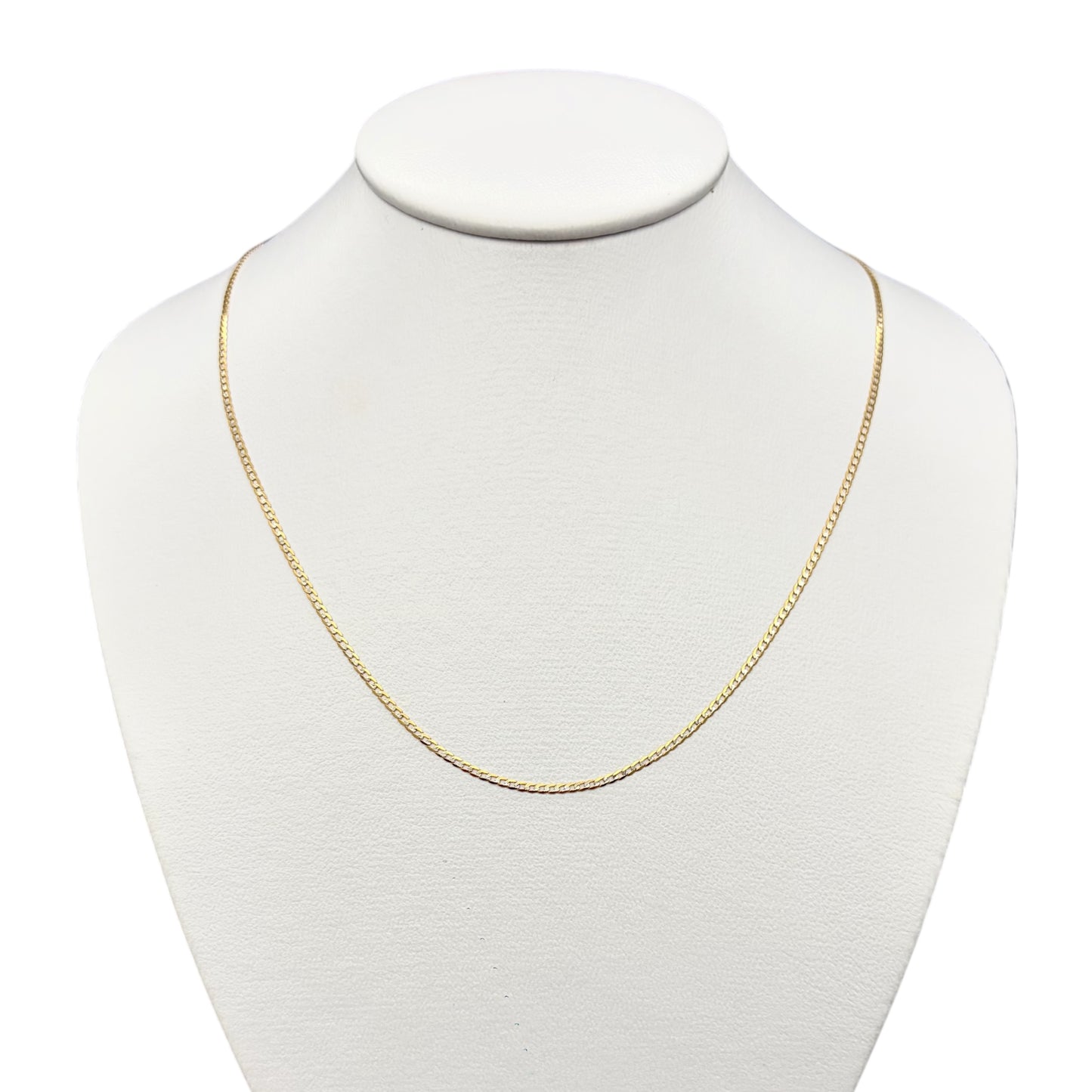 Cadena Cubana Sólida Delgada Oro 14k