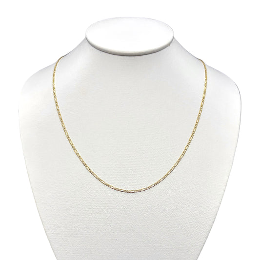 Cadena 3 x 1 tipo Cartier Sólida Delgada Oro 14k