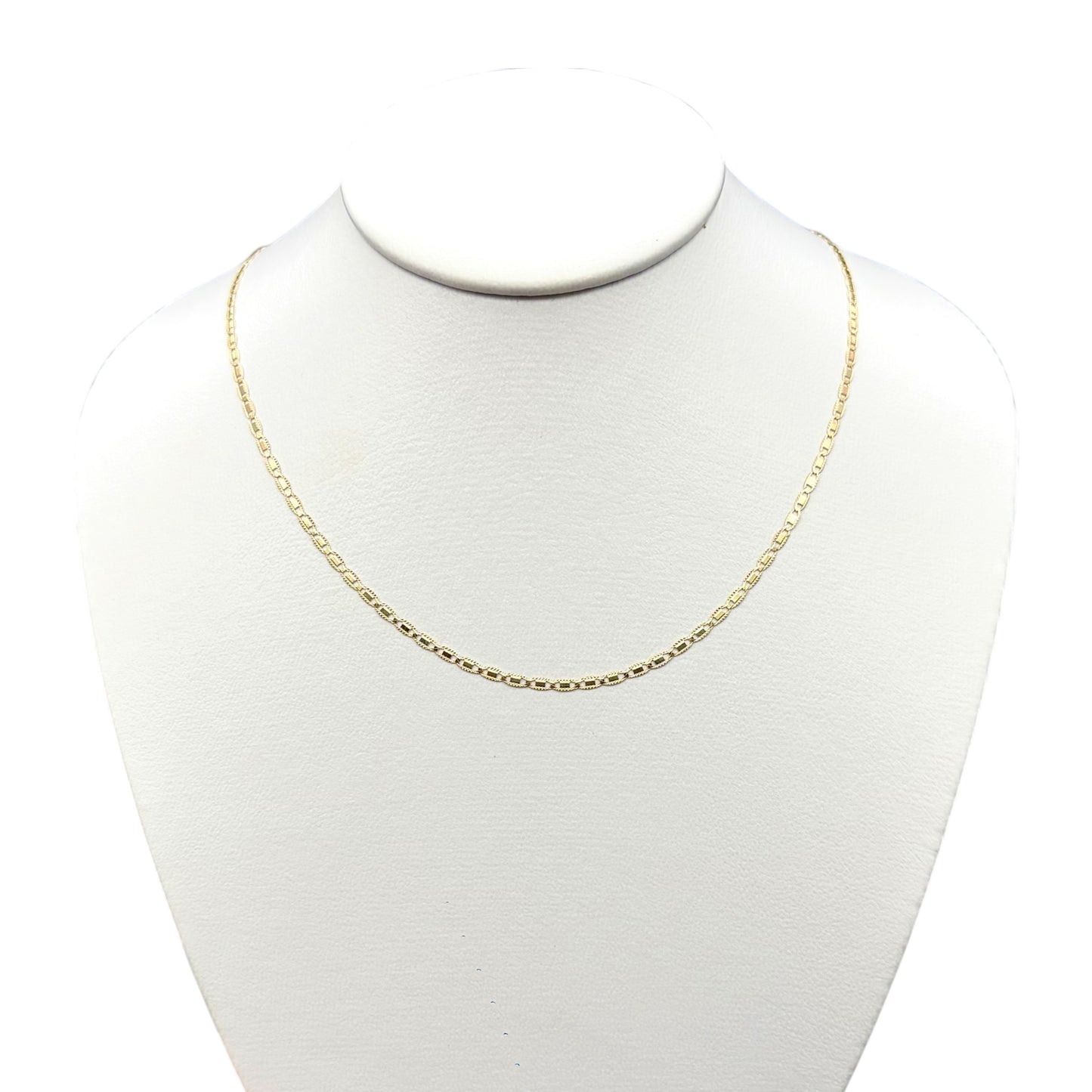 Cadena Navaja Delgada Sólida Oro 14k