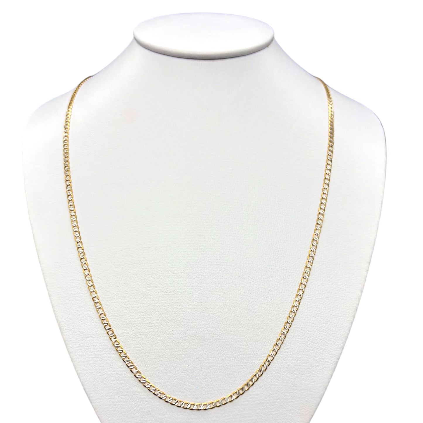 Cadena Cubana A. Sólida Oro 14k